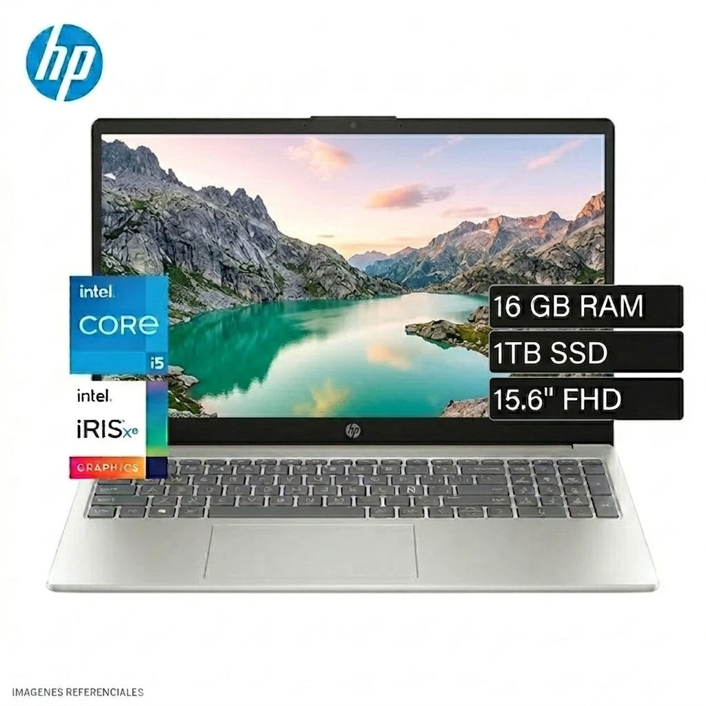 LAPTOP HP 15-FD0266LA INTEL CORE I5 1334U RAM 16GB DISCO 1TB SSD 15.6" FHD FreeDos
