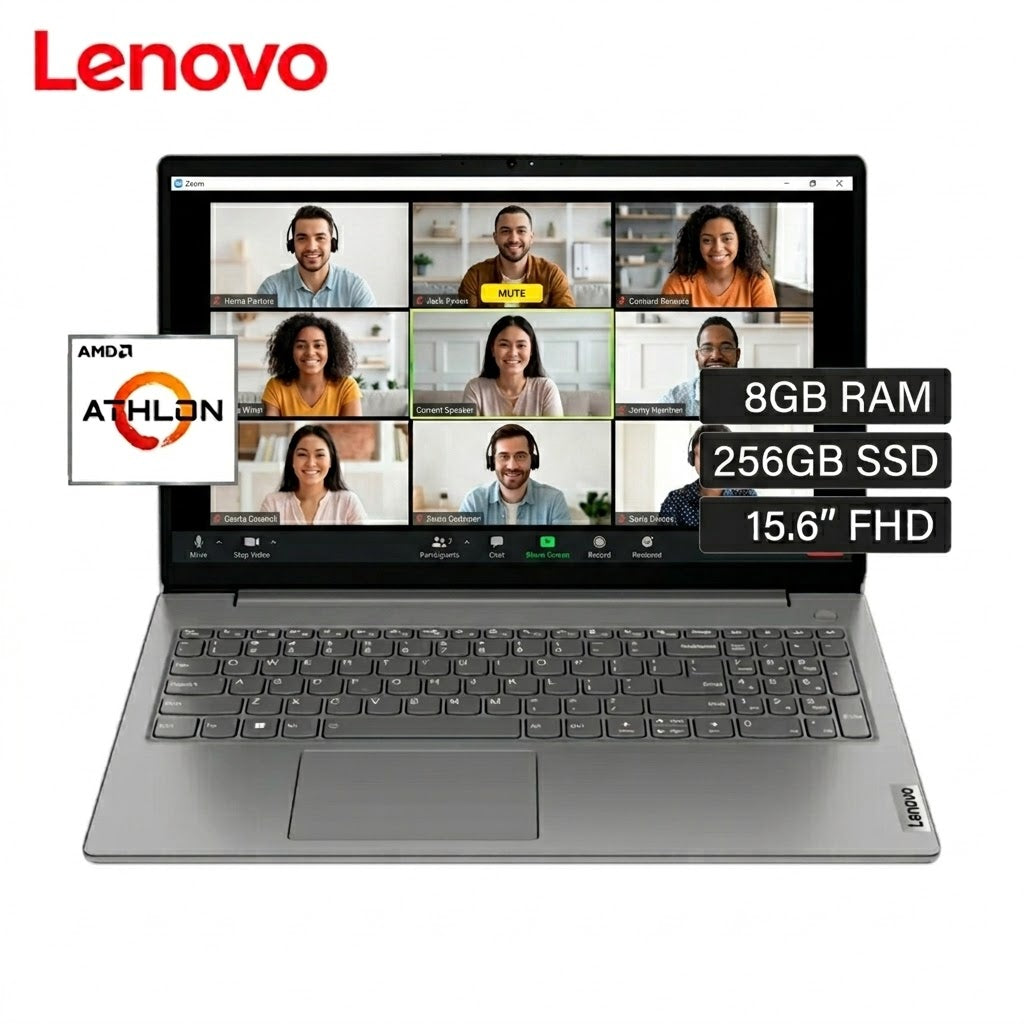 Laptop Lenovo V15 G4 AMD Athlon Silver 7120U RAM 8GB 256GB SSD 15.6” FHD FreeDos 82YU00X5LM