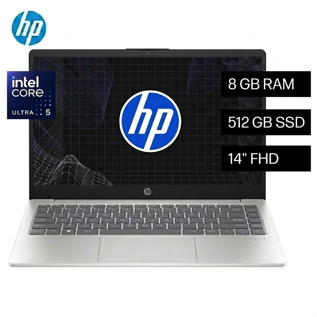 LAPTOP HP 14-EP1001LA INTEL CORE ULTRA 5 125H RAM 8GB DISCO 512GB SSD 14"FHD WINDOWS 11