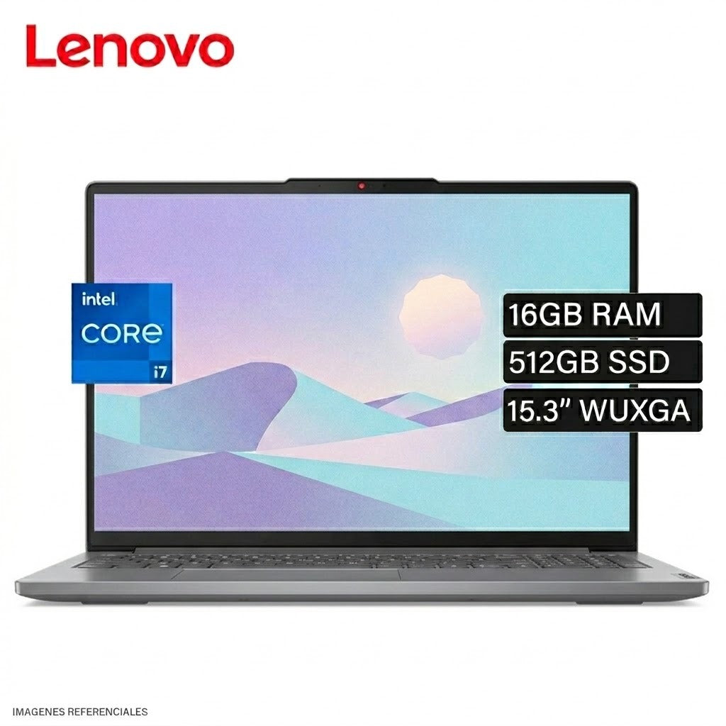 LAPTOP LENOVO SLIM 3 INTEL CORE I7 13620H RAM 16GB DISCO 512GB SSD 15.3" WUXGA WINDOWS 11 HOME